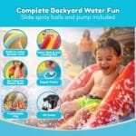 lnflatable Rainbow Ring waterslide & Sprayer Fountain waterpark - Image 2