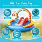 lnflatable Rainbow Ring waterslide & Sprayer Fountain waterpark - Image 3